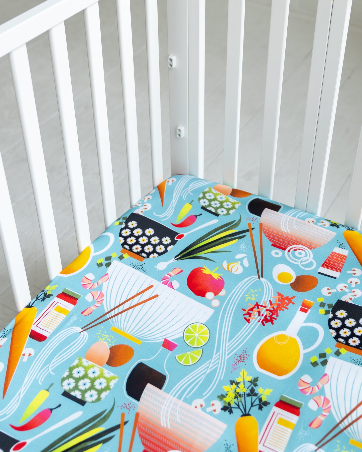 2-Pack StretchLuxe Fitted Crib Sheets (Naptime N' Noodles, Emperors on Ice)
