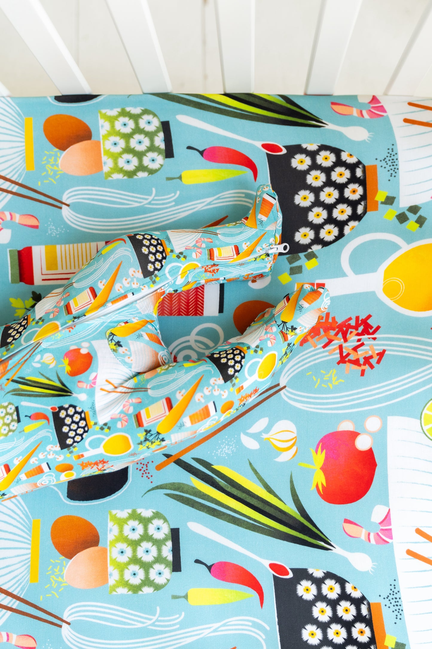 2-Pack StretchLuxe Fitted Crib Sheets (Naptime N' Noodles, Emperors on Ice)
