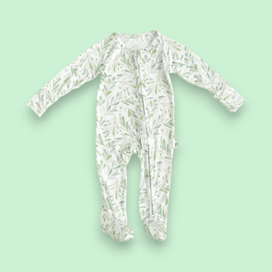 Baywood Eucalyptus StretchLuxe Zip Footie