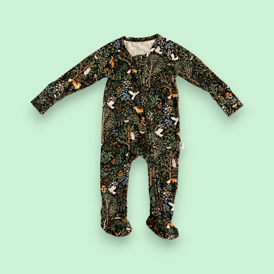 Forest Fairytale StretchLuxe Zip Footie
