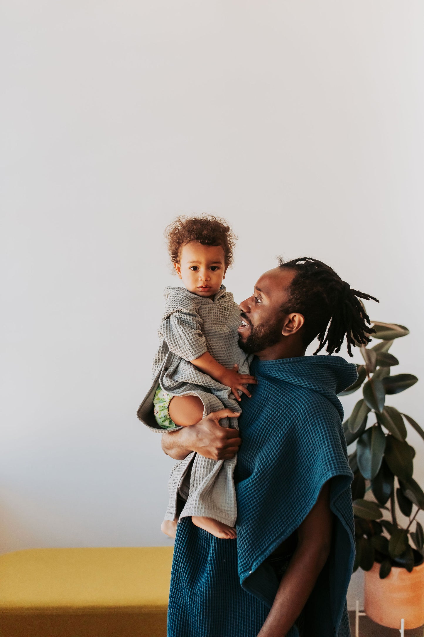 Hooded Poncho Towel in January Aqua